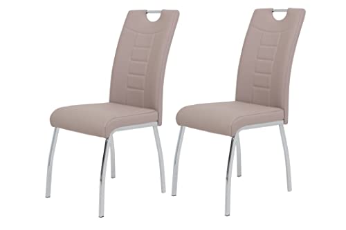 Hela Tische 2er Set Esszimmerstuhl Andrea Bezug Kunstleder