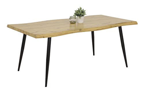 Hela Tische Esstisch Gabi Baumkantenoptik Holzwerkstoff Wabenplatte Dekor