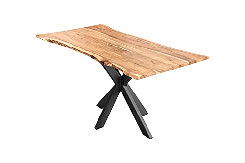 Sam Esszimmertisch 200x100cm Lyon Echte Baumkante Akazienholz Naturfarben