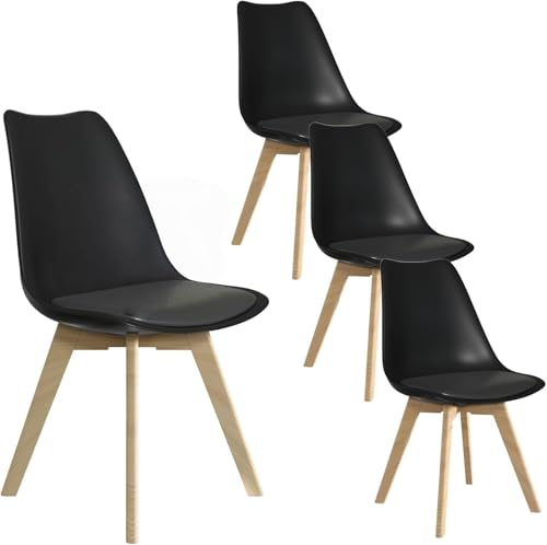 Ylgj Tidy Skandinavisches Esszimmerst Hle 4er Set Upholstered