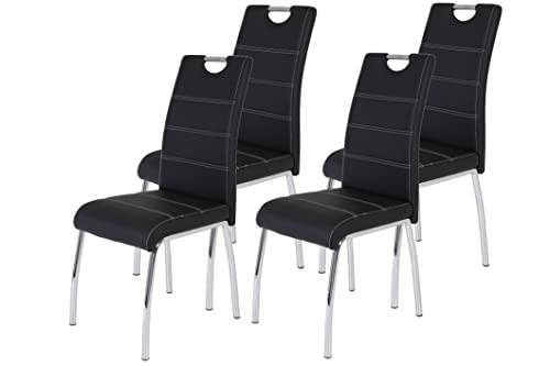 Hela Tische 4er Set Esszimmerstuhl Susi Bezug Kunstleder