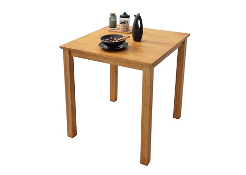 Woodroom Esstisch Kota 70x70 Cm Massivholz Hevea Lackiert
