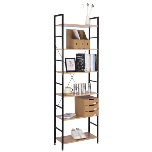 Woltu Standregal Regal Mit 6 Ebenen B Cherregal