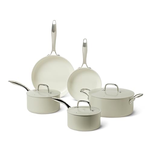 Amazon Basics Antihaft Keramikkochgeschirr 8 Teiliges Topf Und