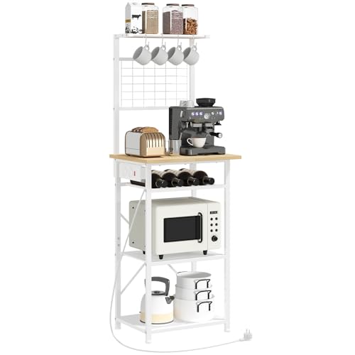 Mahancris K Chenregal Mit Steckdosen Standregal B Ckerregal