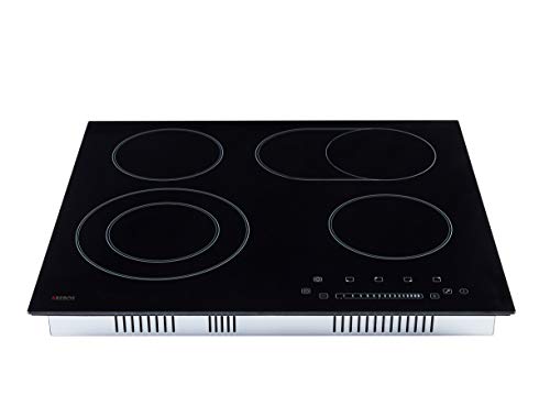 Arebos Glaskeramikkochfeld 6600 W 4 Kochfelder 59 Cm