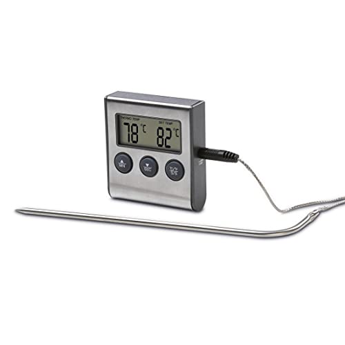 Xavax 2in1 Digitales Bratenthermometer Mit K Chenuhr Abnehmbarer