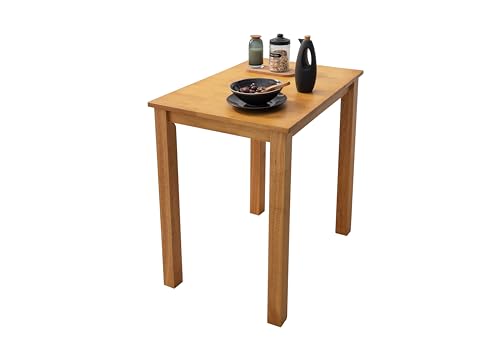 Woodroom Esstisch Kota 50x70 Cm Massivholz Hevea Lackiert