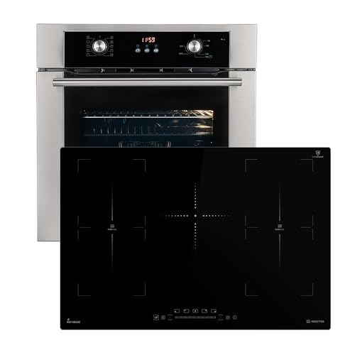 Herdset 60cm Einbaubackofen Bo8810ss 77cm Induktionskochfeld Ih87705fz Hei