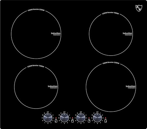 K H Induktionskochfeld 60kb In6800 4 Zonen Induktionsherdplatte