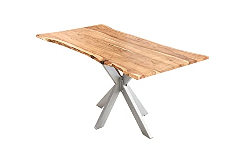 Sam Esszimmertisch 140x80cm Lyon Echte Baumkante Akazienholz Naturfarben