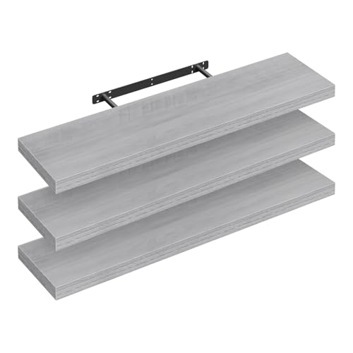 Woltu Wandboard 3er Wandregal Cd Dvd Regal B