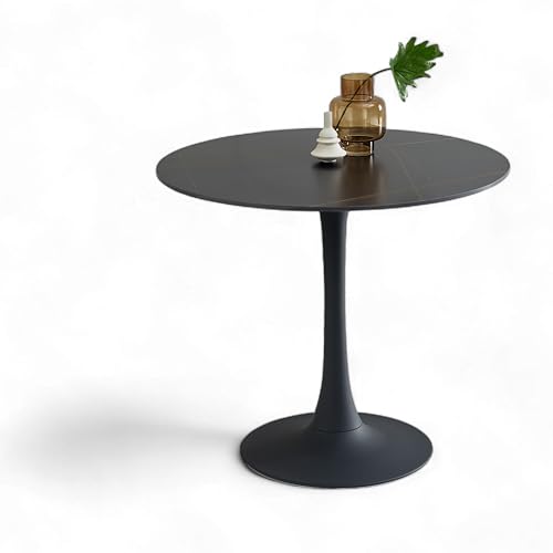 Josh Esstisch Rund In Marmor Optik Schwarz Au