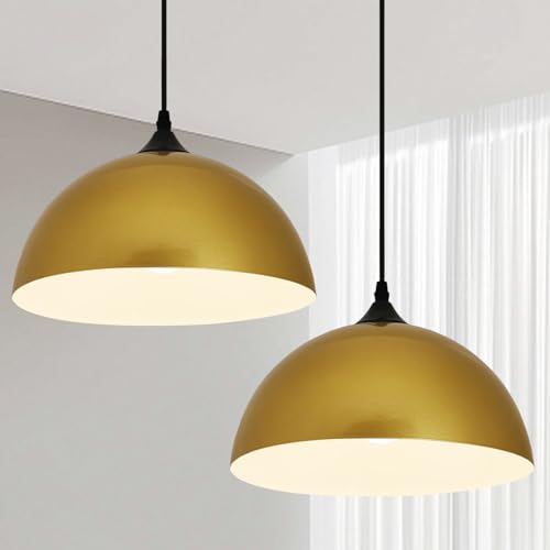 Tomshine Moderne Goldene Eisen H Ngelampenschirme 2er Set