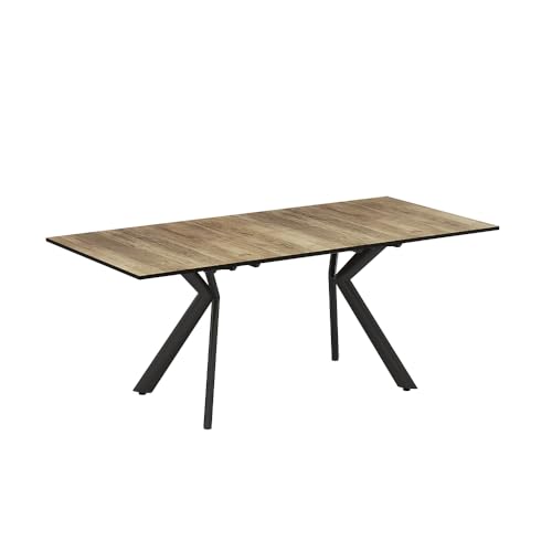 Vicco Esstisch Trill Ausziehbarer Esszimmertisch Eiche Rustikal Schwarz