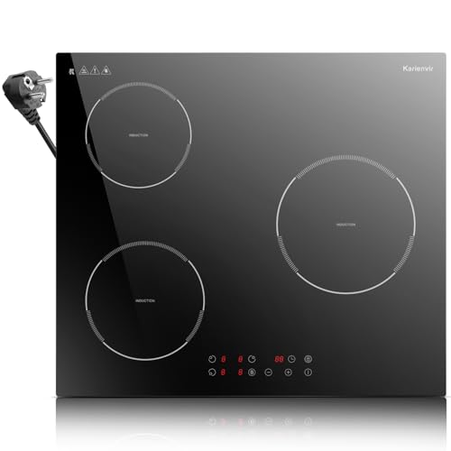 Karienvir Induktionskochfeld 3 Platten Induktionsherd Mit Stecker 60cm