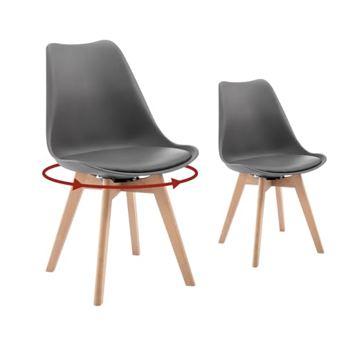 Woltu Esszimmerst Hle Drehbar 2er Set F R