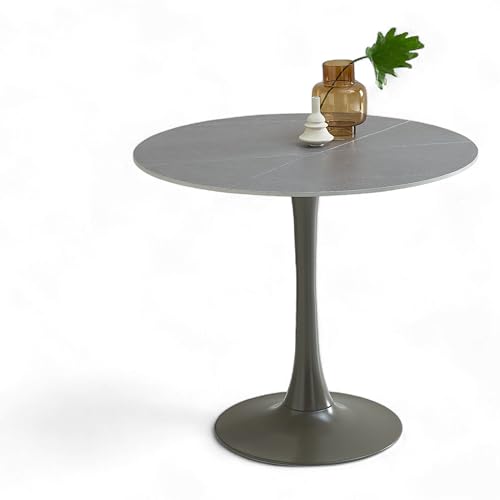 Josh Esstisch Rund In Marmor Optik Grau Au