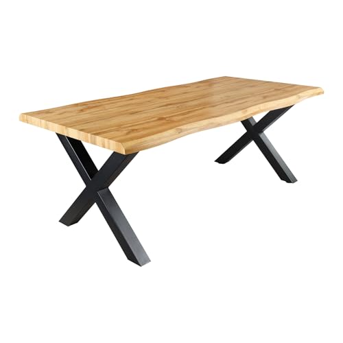 Riess Ambiente Industrial Esstisch Wild 200cm Braun Wildeiche