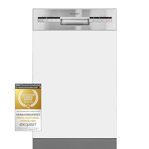 Exquisit Einbaugeschirrsp Ler Egsp1009 Eb 030e Inox Teilintegrierter