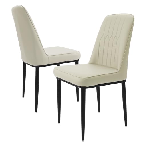 Durrafy Esszimmerst Hle 2er Set Mit Kunstleder Bezug