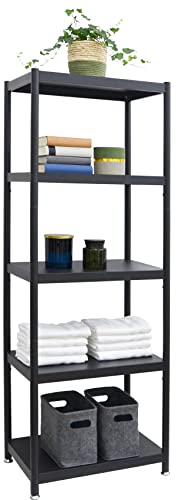 Shelfr Industrial Design Metallregal Schwarz Stehend 61x41x170 Standregal