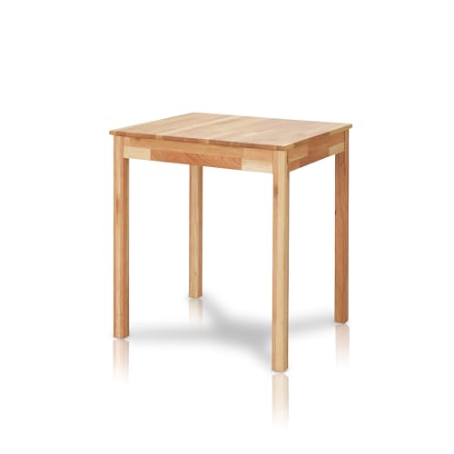 Khg Esstisch Eiche Massivholz 70x60 Cm Landhausstil Gerade