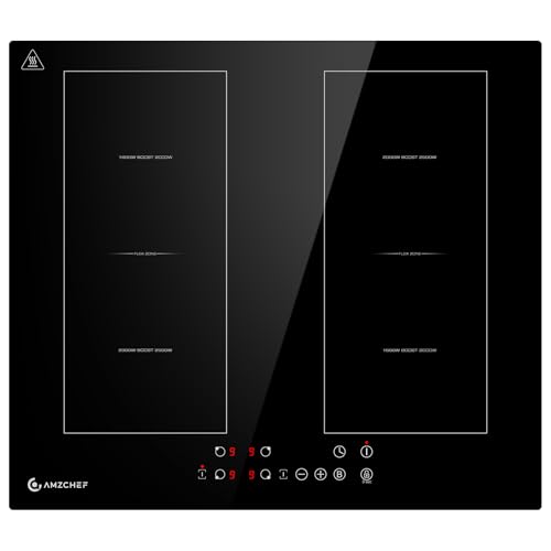 Amzchef Induktionskochfeld 60cm Mit Zwei Flexzonen 4 Zonen