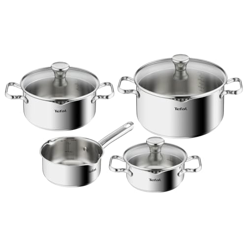 Tefal Duetto Edelstahl Kochtopfset 7 Teilig T Pfe