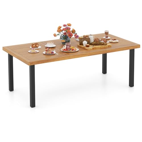 Komfotteu Gartentisch Mit Schirmloch Esstisch Aus Akazienholz Holztisch