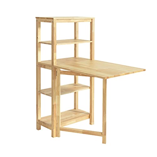 Sobuy Fwt70 N Klappbarer Esszimmertisch Mit Regal Esstisch