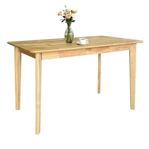 Qlly Holz Rechteckiger Esstisch Modernes Mid Century Design