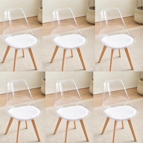 Grandca Home 6er Set Esszimmerst Hle Mit Sitzkissen