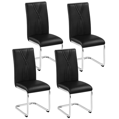 Yaheetech 4er K Chenst Hle Set Schwingstuhl Mit