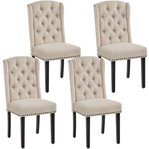 Yaheetech 4 Er Set K Chenstuhl Mit Fl