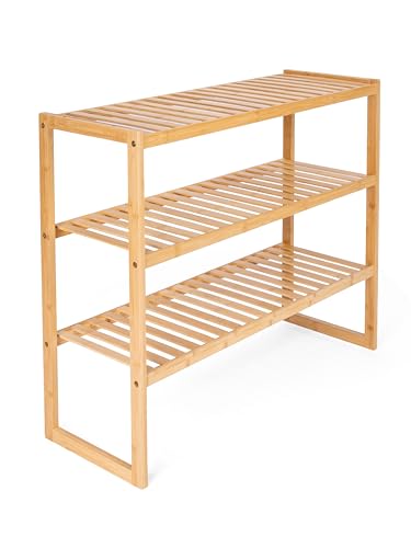 Meramie Schuhregal Aus Bambus Stapelbares Bad Und K