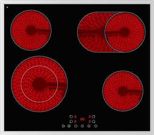 Pkm Eb C4 2kbtcg Glaskeramikkochfeld Edelstahlrahmen 60cm 4