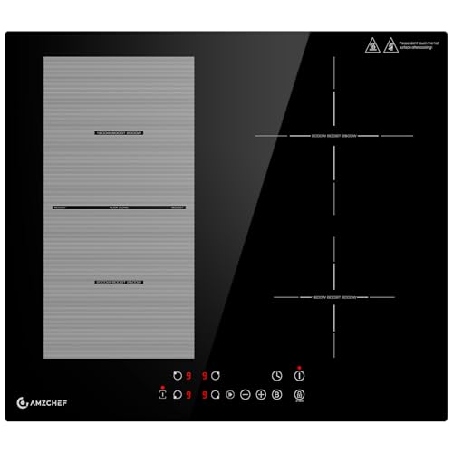 Amzchef Induktionskochfeld 60cm Mit Flexzonen 4 Zonen Induktionskochplatte
