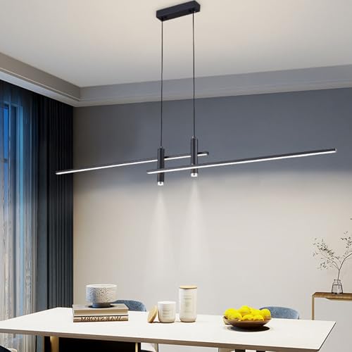 Deliouay Moderne Pendelleuchte Led Esstisch Esszimmer Lampen Dimmbar