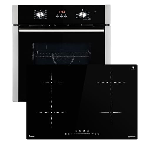 Autarkes Herdset 60cm Einbaubackofen Bo8805ss 77cm Induktionskochfeld Ih87704rl
