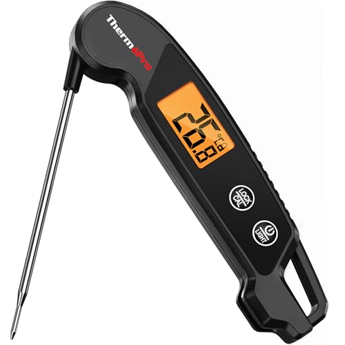 Thermopro Fleischthermometer Digitales Grillthermometer Mit Faltbarer Sonde Bratenthermometer
