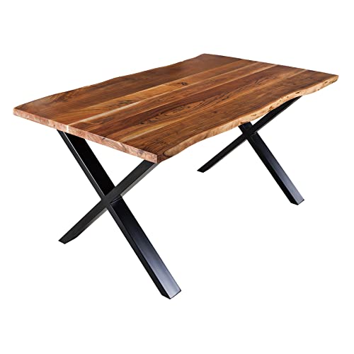 Riess Ambiente Massivholz Esstisch Mammut 160cm Akazie Baumkante