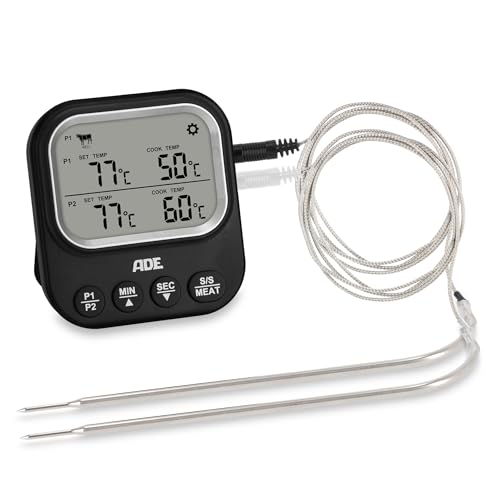 Ade Digitales Fleischthermometer Mit 2 Sonden Thermometer Zum