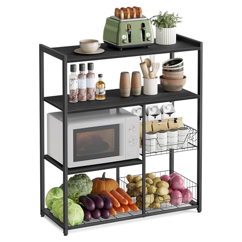 Vasagle K Chenregal Standregal Mit 2 Metallk Rben