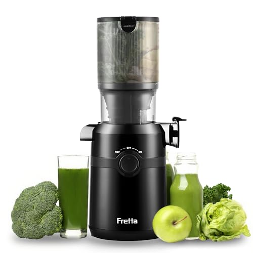 Fretta Entsafter Slow Juicer Mit 108mm Breite Und