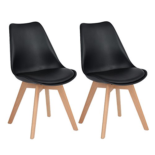 Eggree 2er Set Esszimmerst Hle Mit Massivholz Bein