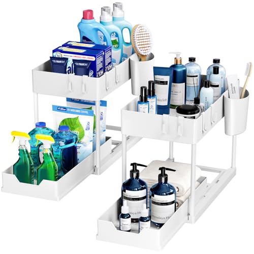 Puricon 2 Set Unter Waschbecken Regal 2 Etagen