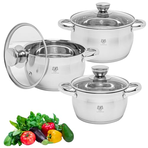 Karl Hausmann Topfset Induktion Edelstahl 3 Teilig Kocht