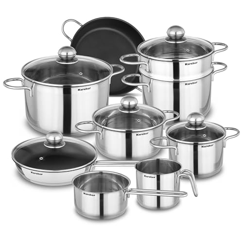 Karcher Topfset Jette Edelstahl 14 Teilig Inkl 5