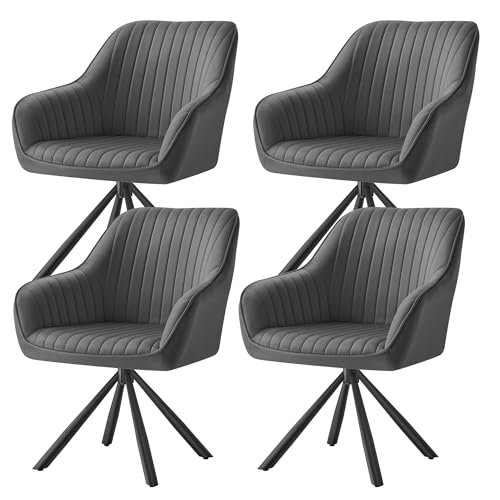 Songmics Esszimmerstuhl 4er Set K Chenstuhl Sessel Drehbar